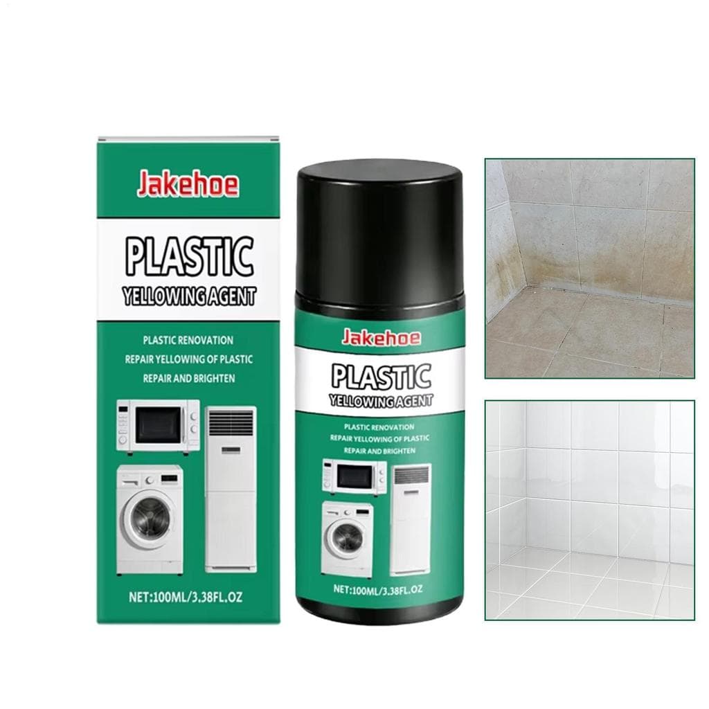 Agente De Remoção De Amarelecimento De Plástico 100ML , Limpador De Eletrodomésticos , Manchas Com Esponja E Pano Para G