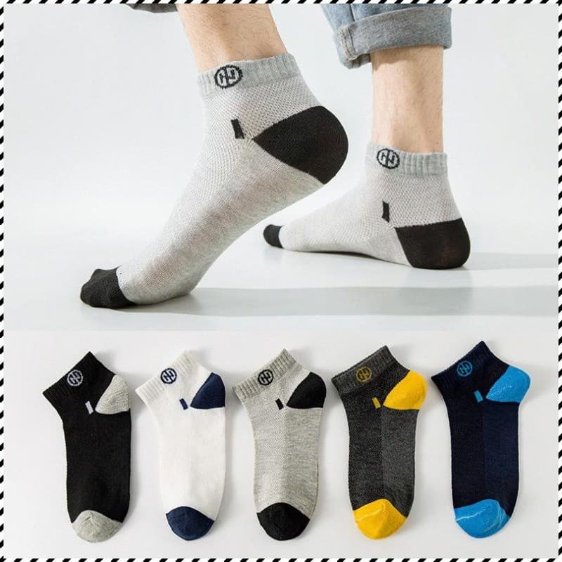 [Estilo Moderno] 【Anti-Odor e Leves】[Absorção de Suor] Meias Invisíveis Masculinas/Primavera/Verão/Meias Curtas/Meias Ma