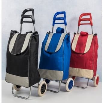 Carrinho Feira Dobravel Bolsa Removivel Rodinhas Carga Compras Mercado Transporte Reforcado