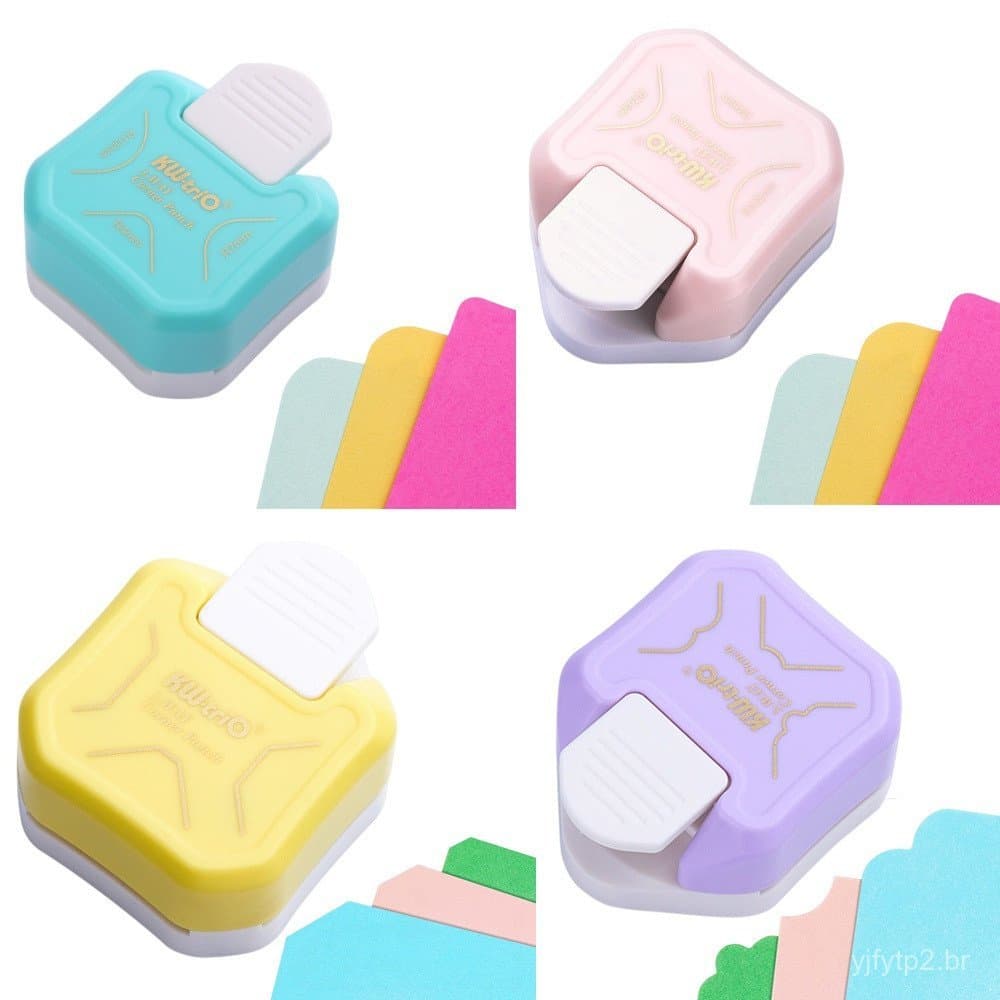 Cortador de papel três em um, três estilos diferentes de ferramentas de borda para DIY.