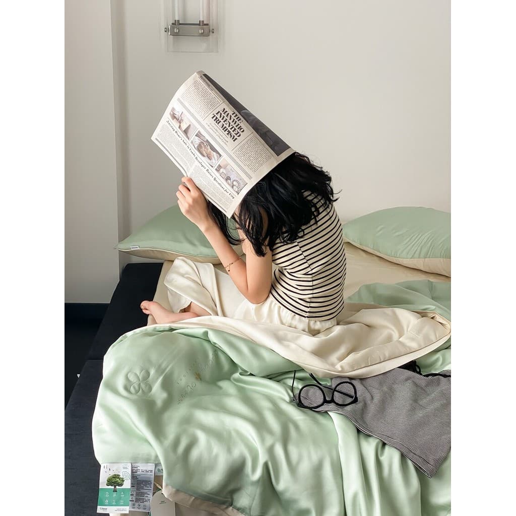 Luz de luxo sedoso 60 pçs Tencel verão colcha verão Lyocell fibra ar condicionado colcha lavável verão fresco colcha fin
