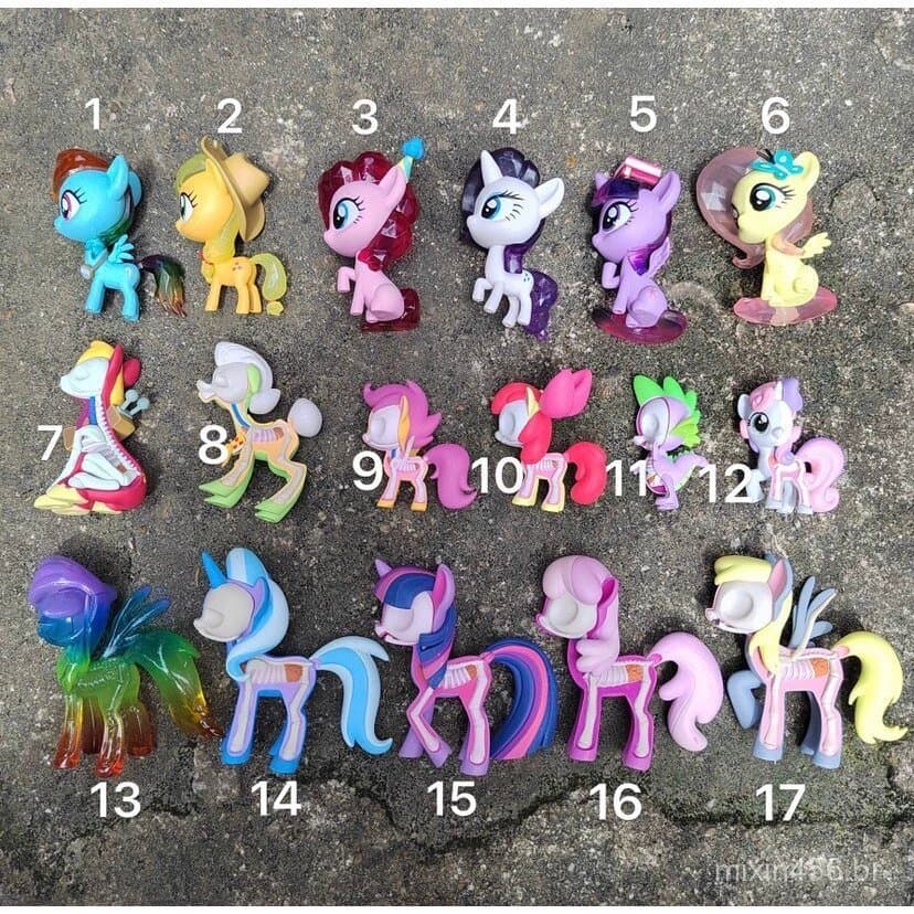 Nova figura de cristal transparente semi-esqueletizada do My Little Pony MIGHTY JAXX