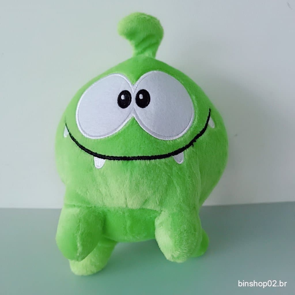 15cm Kawaii Om Nom Frog Plush Toy Cut The Rope Soft Rubber Figura Clássica De Jogo Brinquedos Adoráveis Boneca De Presen