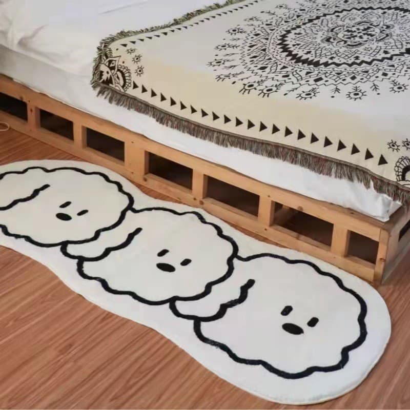 [Novo produto] Tapete imitação de caxemira desenho animado janela saliente tapete antiderrapante quarto nórdico quarto i