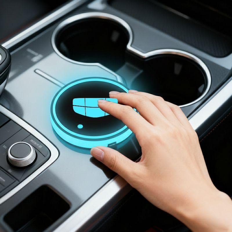 7 Cores Sensor de Movimento Porta-Copo LED para Carro Artigos Automotivos For Geely Coolray Geometry C Monjaro