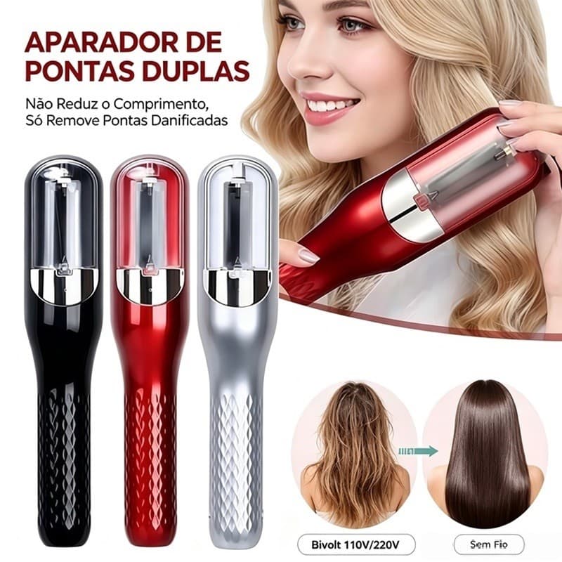 Máquina Removedora de Pontas Duplas Automática Profissional Recarregável Bivolt AIRER.BR
