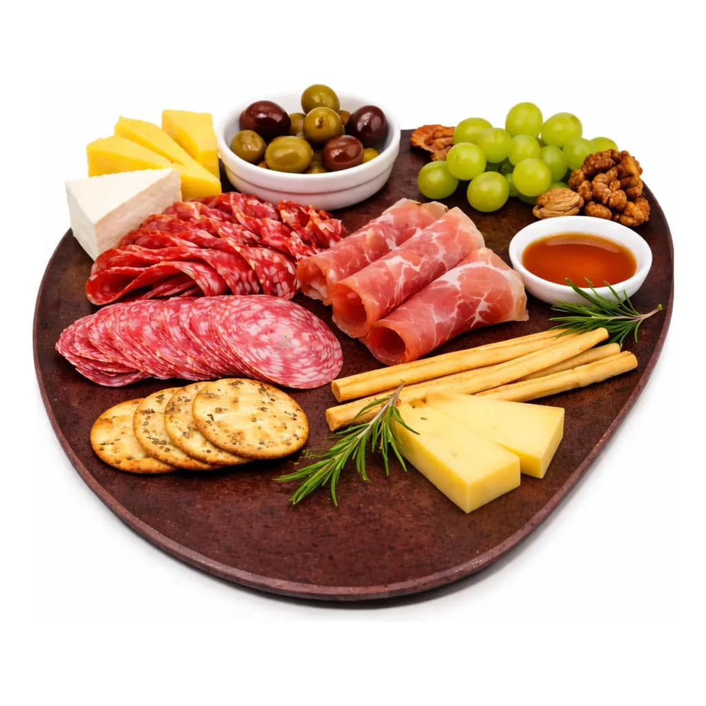 Tábua Petisqueira Orgânica Quartzo Frios Churrasco  38cm
