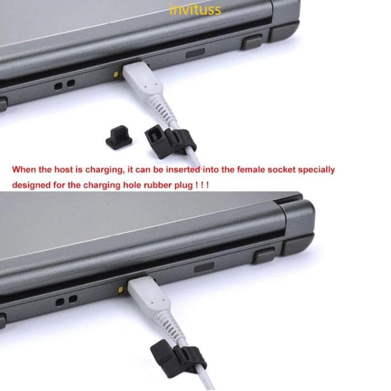 Inv Silicone Anti-Poeira Plug Fone De Ouvido jack Doca De Carregamento Protetor À Prova De Capa Para NS 3DS XL LL 3DSXL