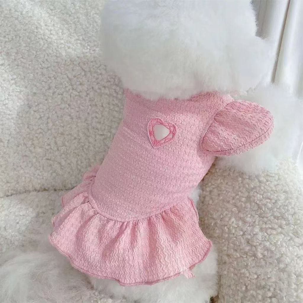 Pet Filhote De Cachorro Roupas De Gato Escapar Querida Vestido De Princesa Primavera Verão Roupa Teddy Bichon Pomeranian