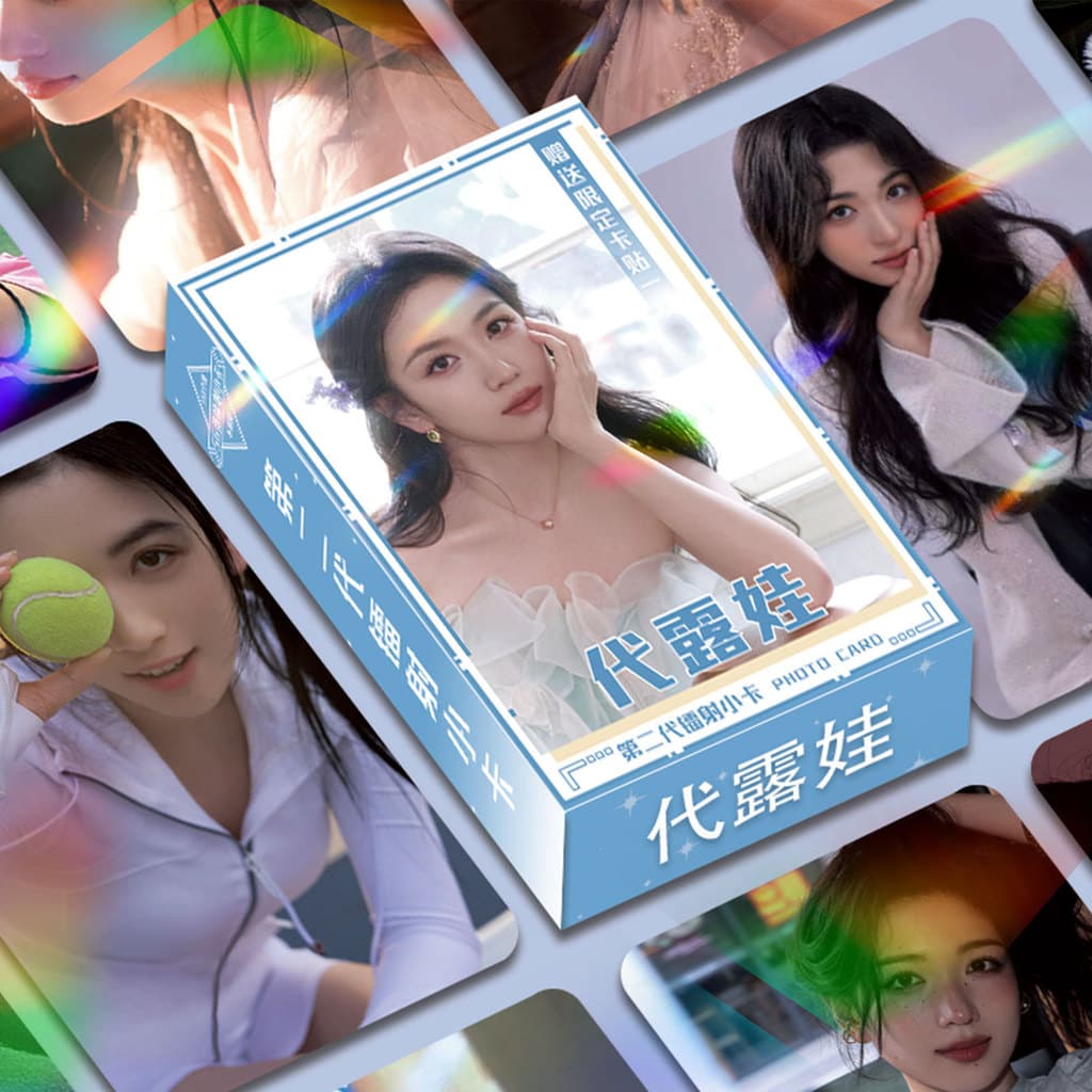 [Estoque pronto] Dailuwa Cartão Laser Photocard Filme Estrela Mercadoria Refeição Auto-Impressão Assinatura Foto 10cm WJ