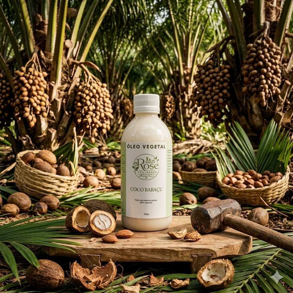Óleo Vegetal de Coco de Babaçu  - Hidratação e Nutrição Intensa 200ml