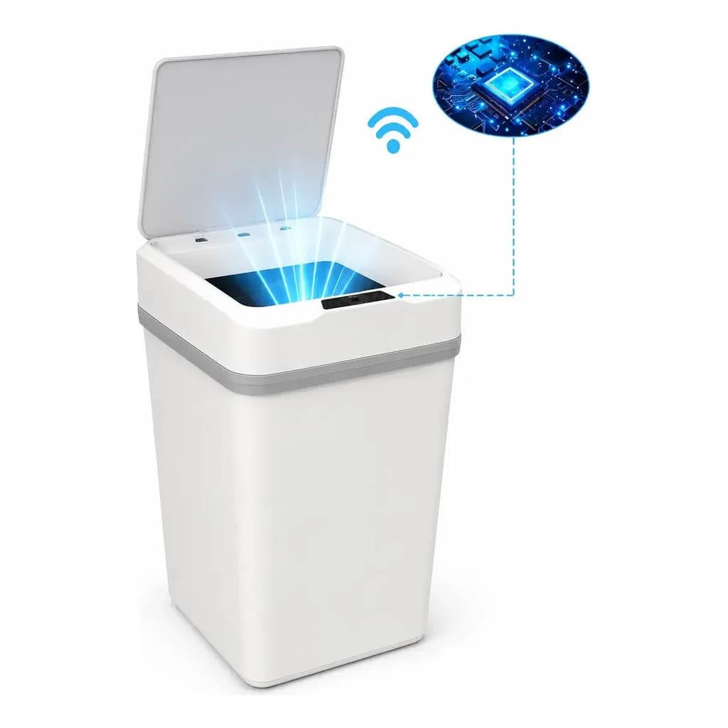 Lixeira Inteligente 12l Sensor Automático Cozinha Banheiro