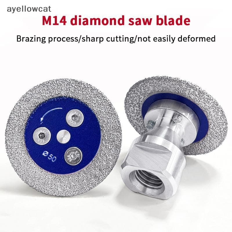 AYE M14 Serra De Diamante Com Flange Removível Disco De Corte Turbo Para Granito Mármore Cerâmica Concreto Moagem Escult