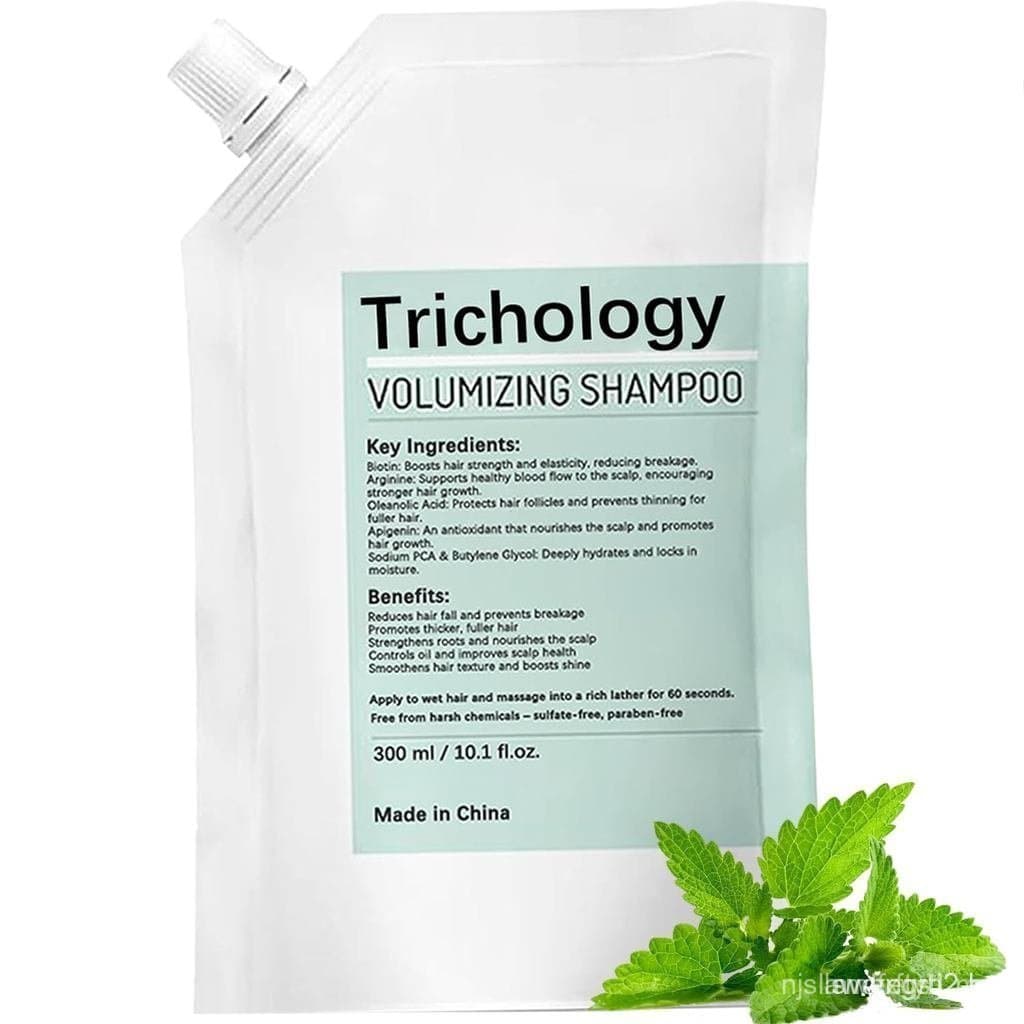 Shampoo Trichology Anti-Queda e Crescimento Capilar, rico em biotina, arginina e ácido láurico, 300ml (1 unidade)