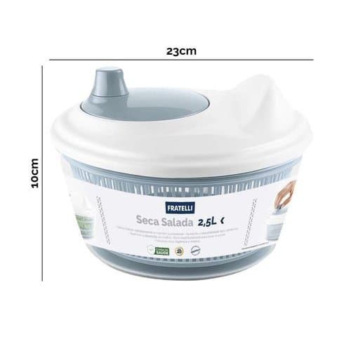 Seca Folhas Salada Grande Capacidade 25 Litros Cozinha Organizador Gastronomia