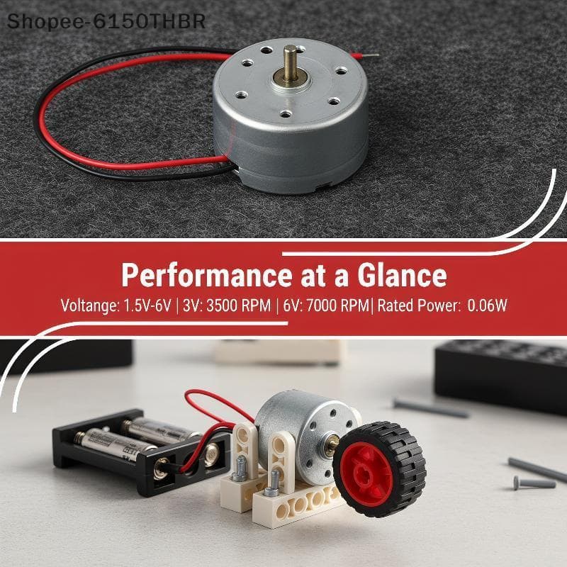 [VJ] Mini Motor DC R300C De Alta Velocidade 1.5-6V Micro Elétrico Com Fio 1/3/5 Unidades Para Manutenção De Pequenos Dis