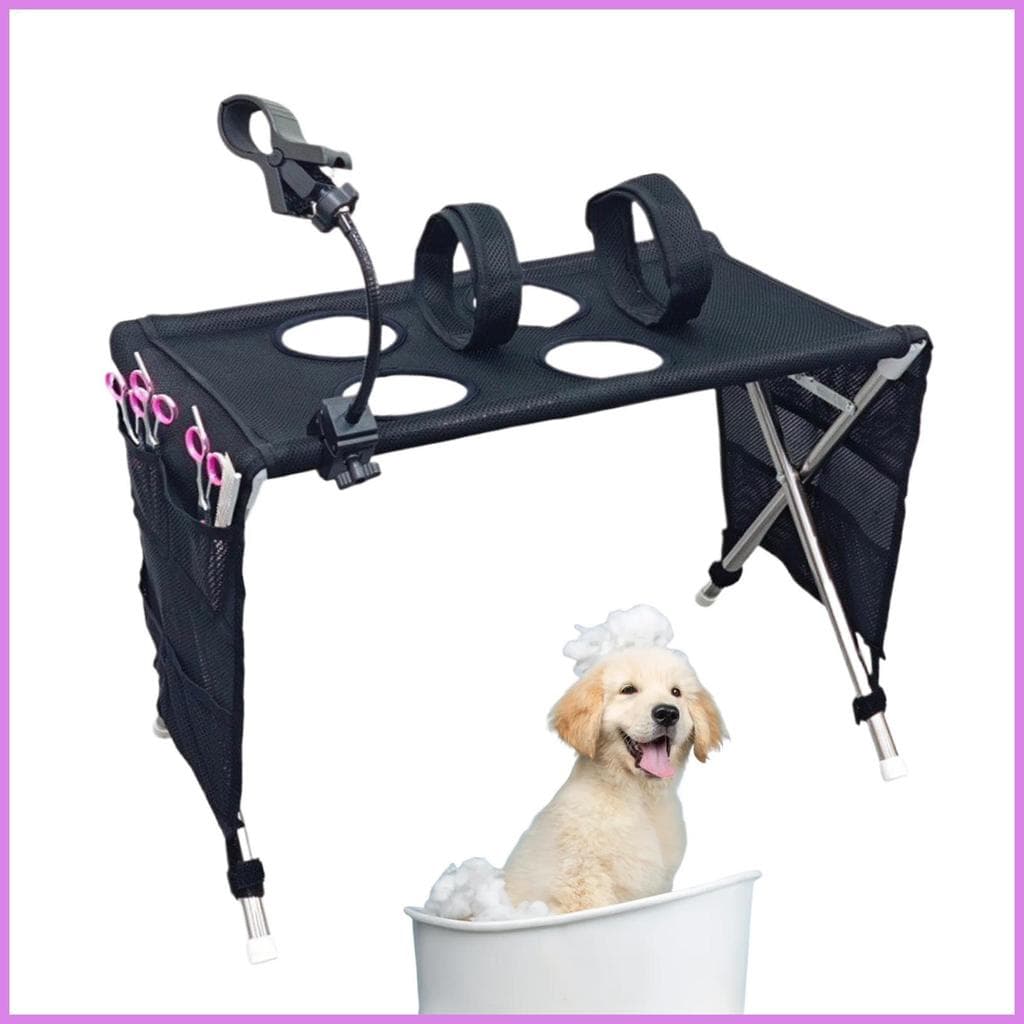 Mesa De Tosa Para Cães , Respirável , Dobrável , Malha , Suporte De Banho , Cama , Rede Cuidados Com O Em Casa , Chuveir