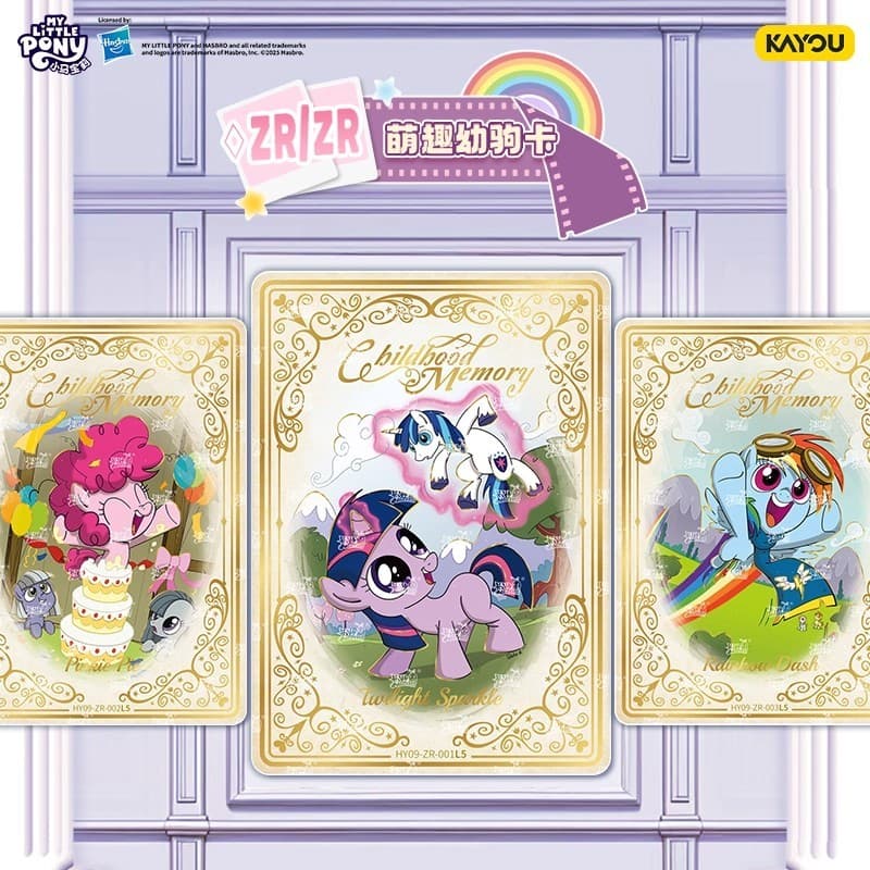 My Little Pony Card One Caixa Inteira Kaguya Bolsa Nona Bomba 9sc Mercadoria Bloco de Construção Brinquedo para Menina