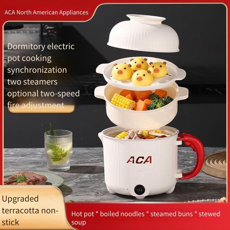 Novo estilo fogão elétrico pequeno Multi-função cozinhar pote de macarrão instantâneo único pequeno pote elétrico panela