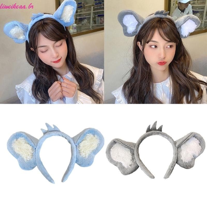 Liweikea Tiara Orelhas Coala Pelúcia , Faixa Cabeça Orelha Fofo , Acessórios Para Cabelo Desem