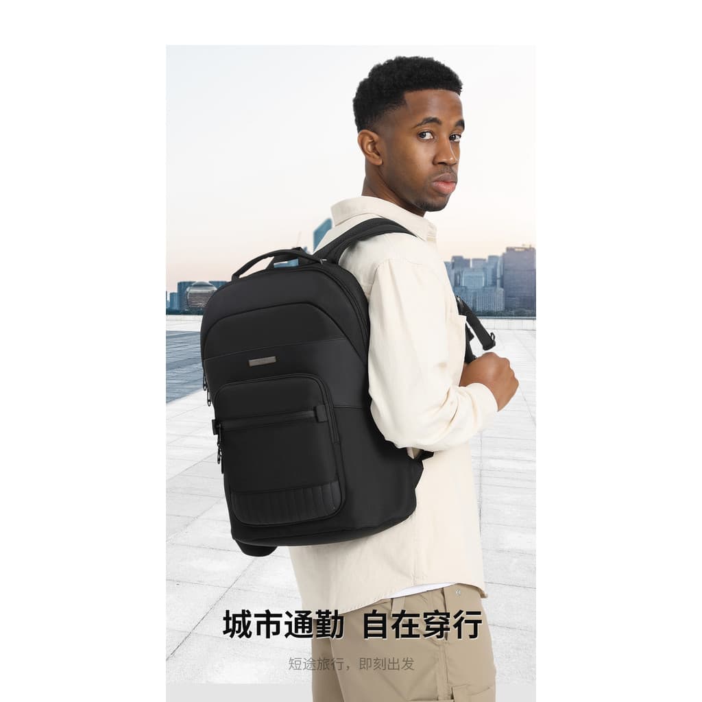 OZUKO mochila de negócios masculina, mochila de computador à prova d'água leve, bolsa escolar para estudantes universitá