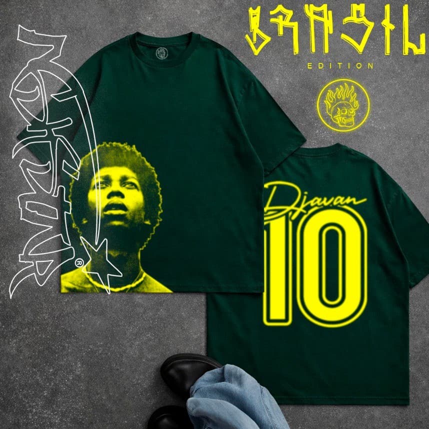 Camiseta T-Shirt Premium 100% algodão DARKSTAR "Copa do Mundo 2026 Brasil Edition"