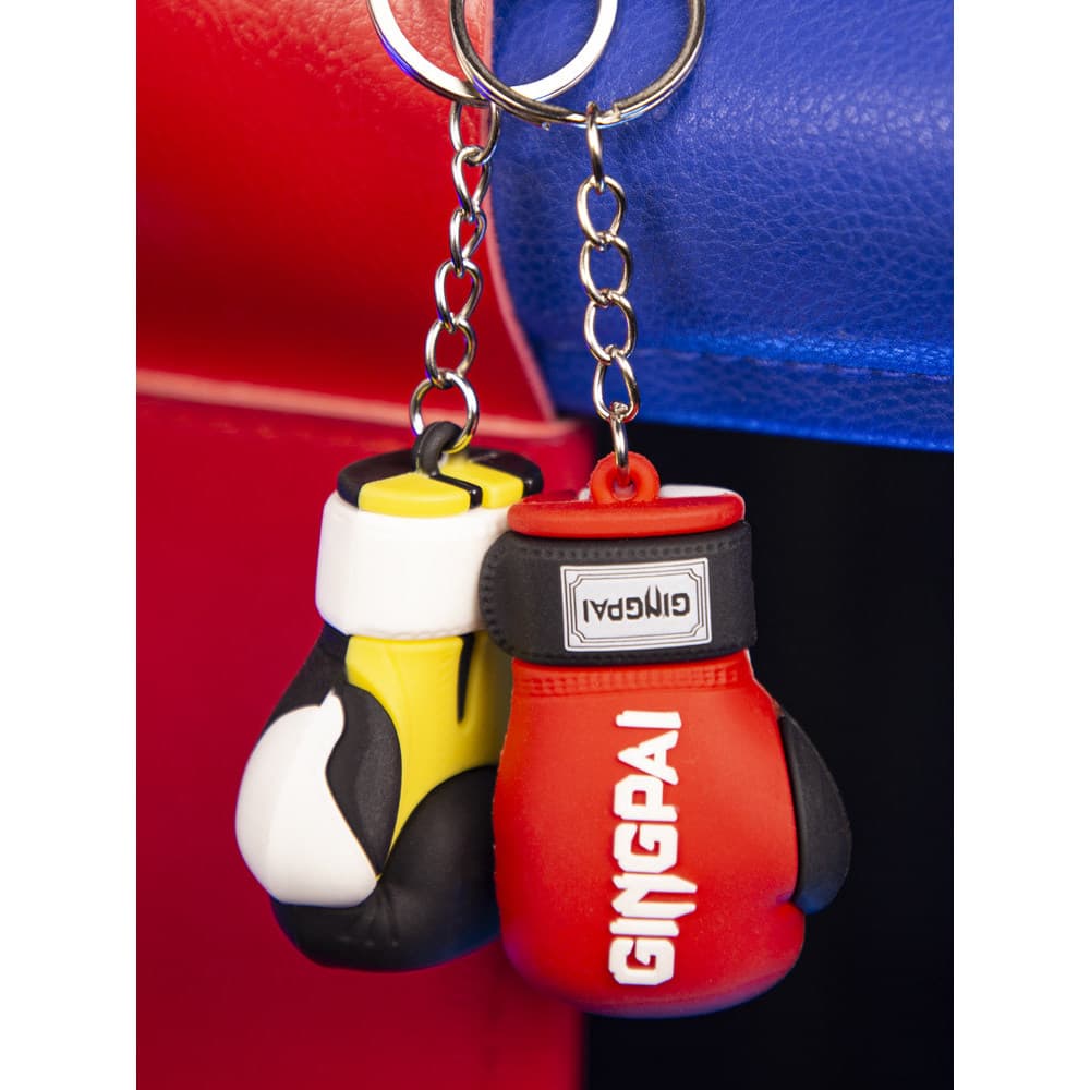 Pequenas luvas pequenas chaveiro pingente de borracha Mini luvas de boxe Sanda luta boxe fã suprimentos Gadget acessório