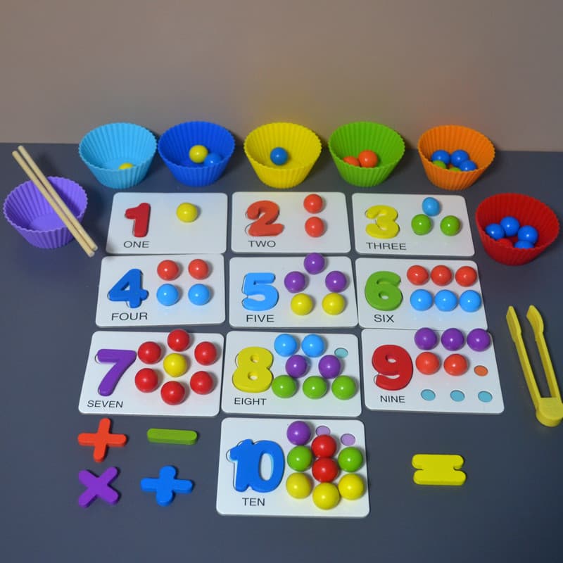 Montessori educação precoce brinquedos educativos ação fina treinamento Aids exercício bebê dedo clipe contas aprender p