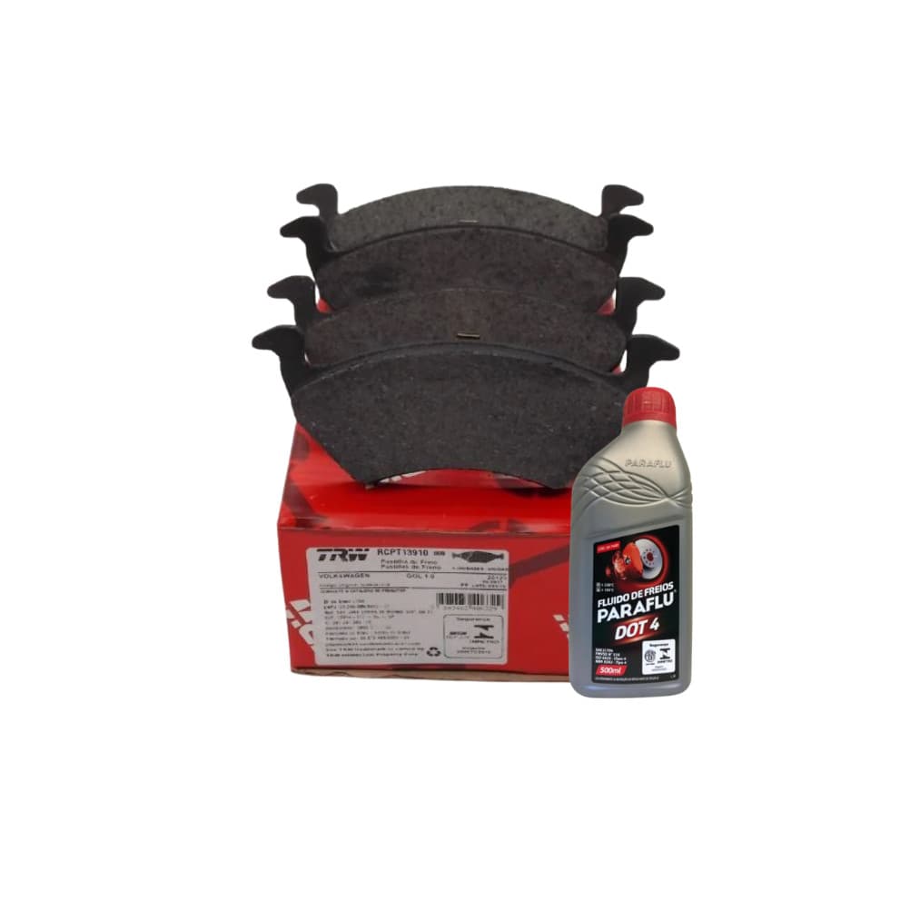 KIT FLUIDO FREIO DOT-4 + PASTILHA FREIO GOL/VOY/SAV G5