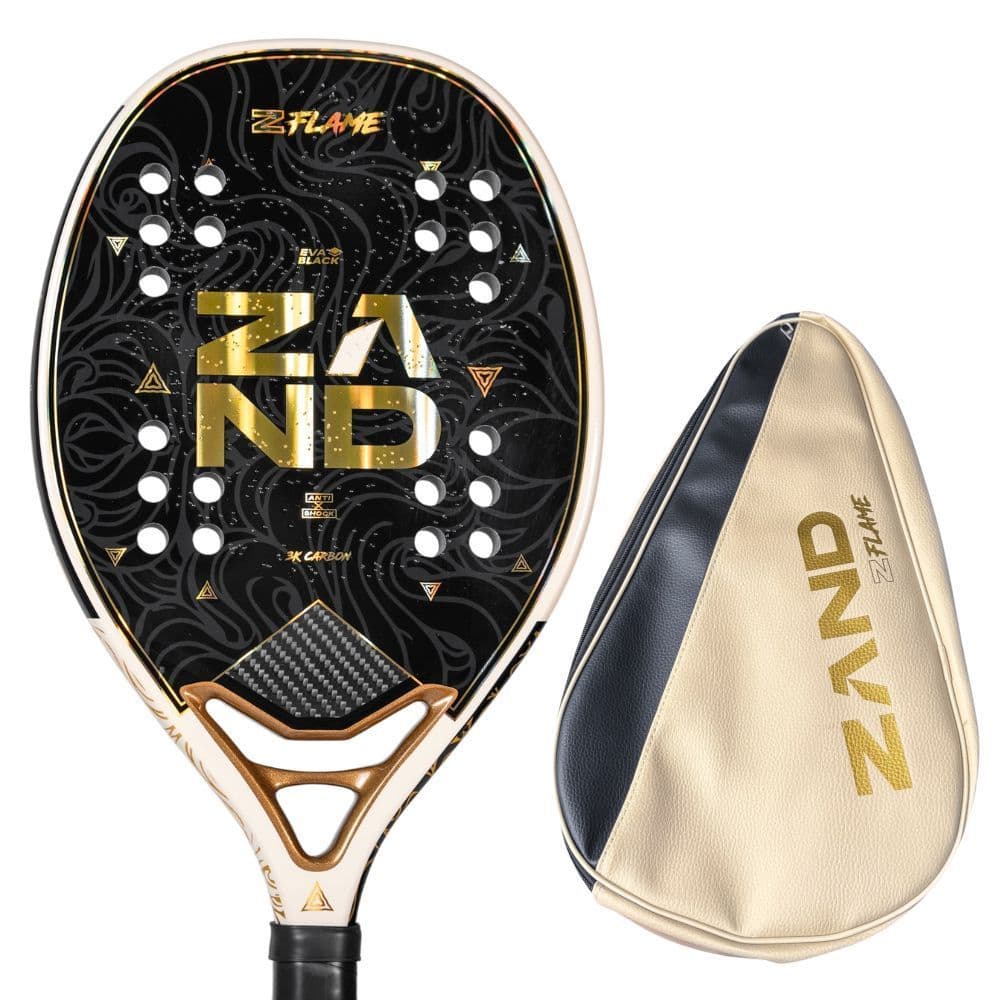 Raquete de Beach Tennis Zand Z Flame 3K 2027 Atleta Flaminia Daina
