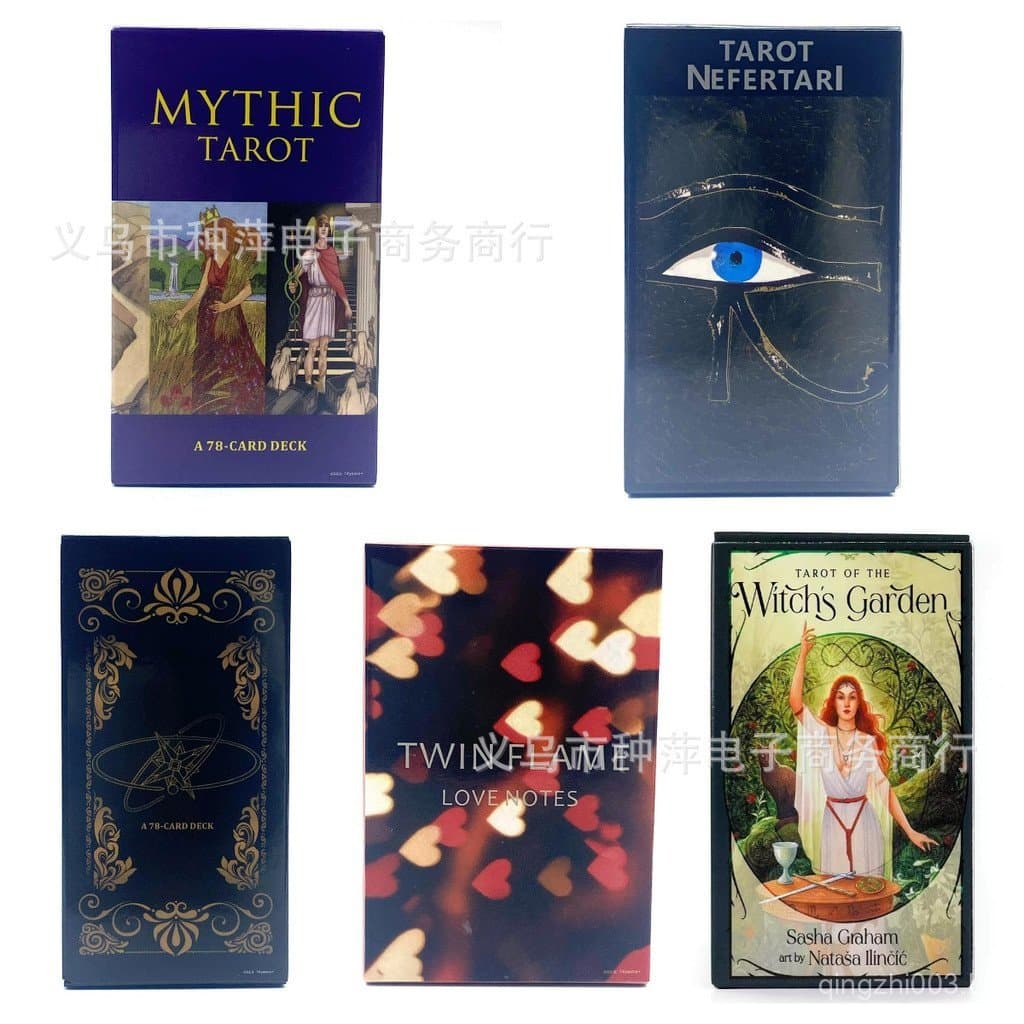 Novo Jogo de Cartas de Tarot em Inglês Anime Twin Flame 7.21 KYOF