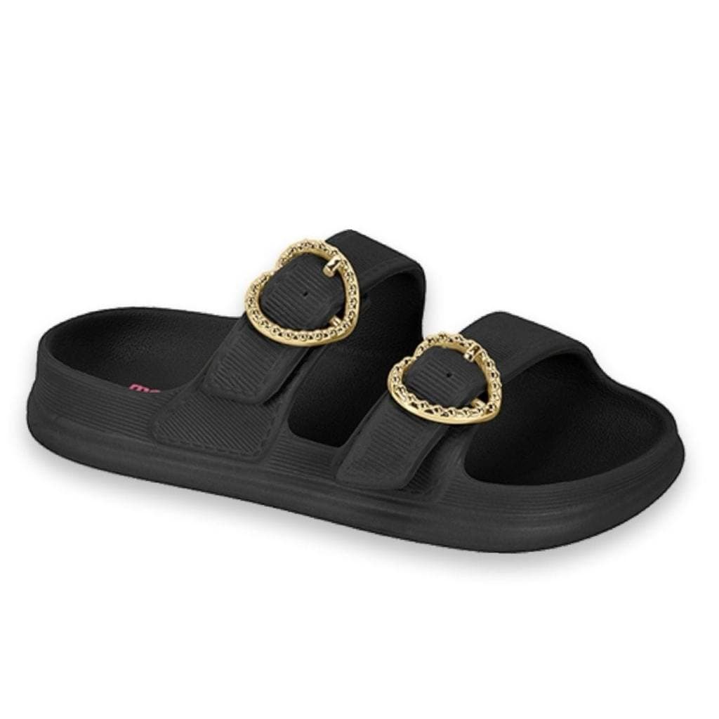 Chinelo Slide Feminina Molekinha Slide Com Fivelas 2376101