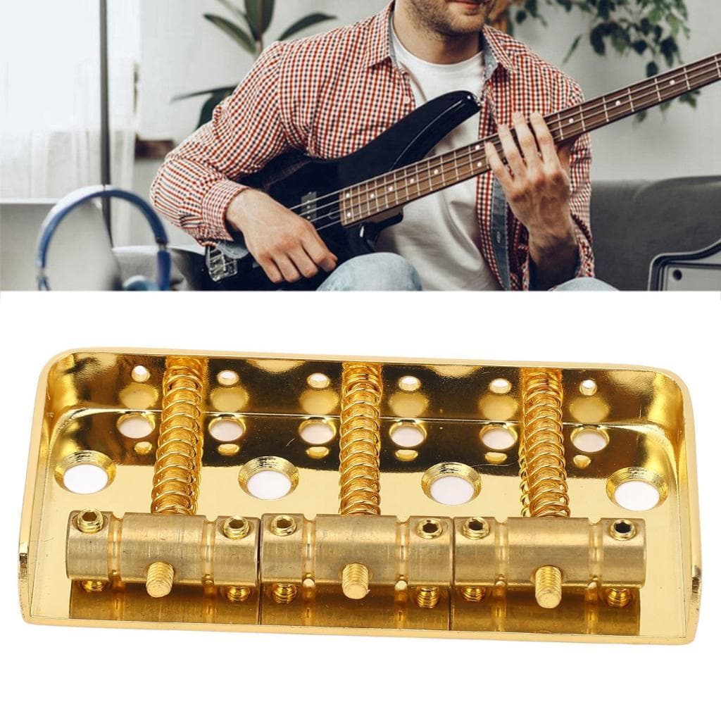 Irfora guitarra elétrica ponte curta vintage latão compensado 3 selas para guitarras material de metal
