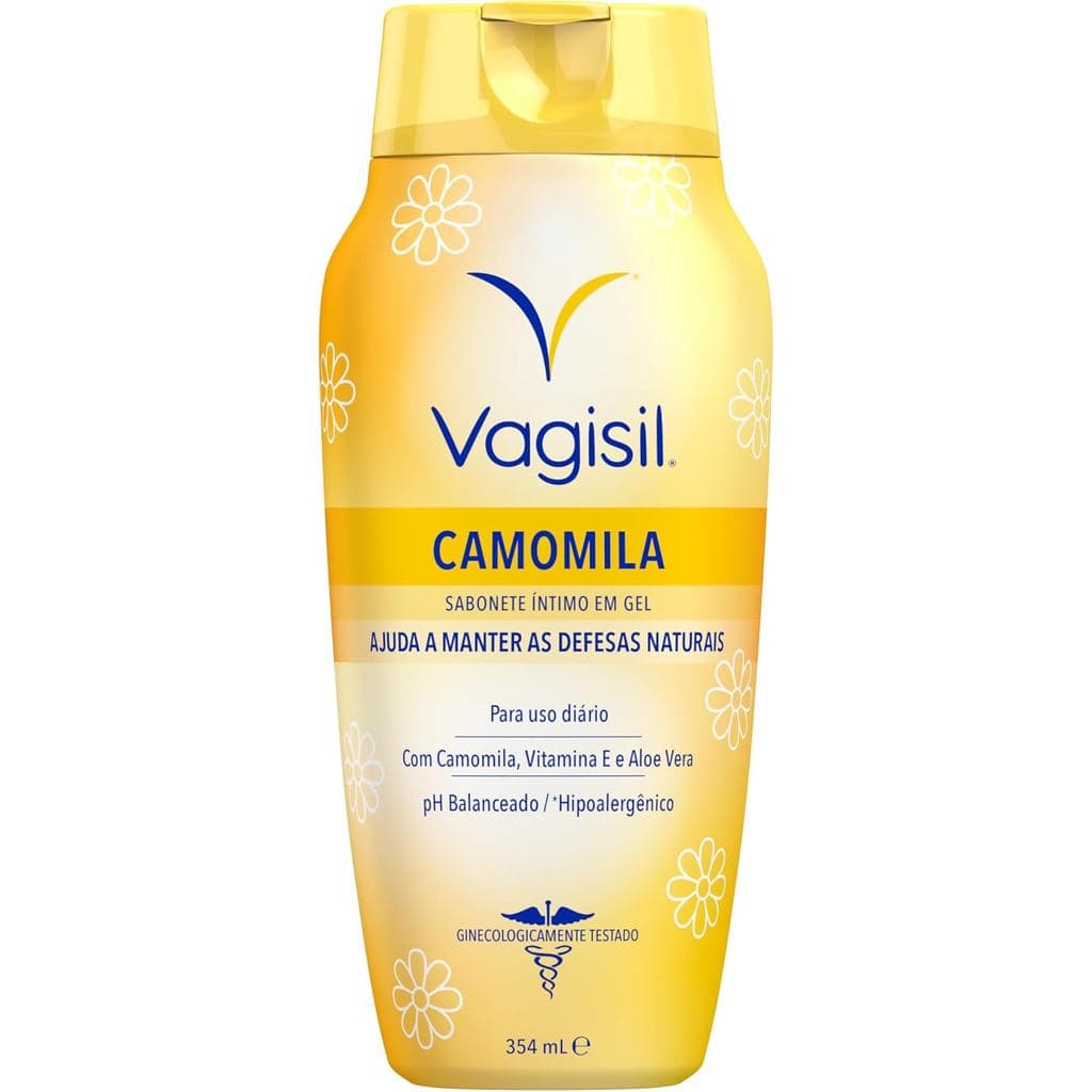 Vagisil Camomila Sabonete Intimo Gel, Ginecologicamente Com Vitamina E e Aloe Vera, Testado, 354ml