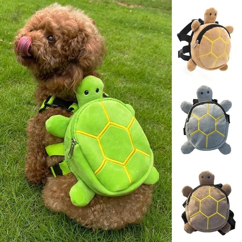 Durável Pet Auto Carry Mochila Forma De Tartaruga Saco Ajustável Cinto Filhote De Cachorro Dos Desenhos Animados Portáti