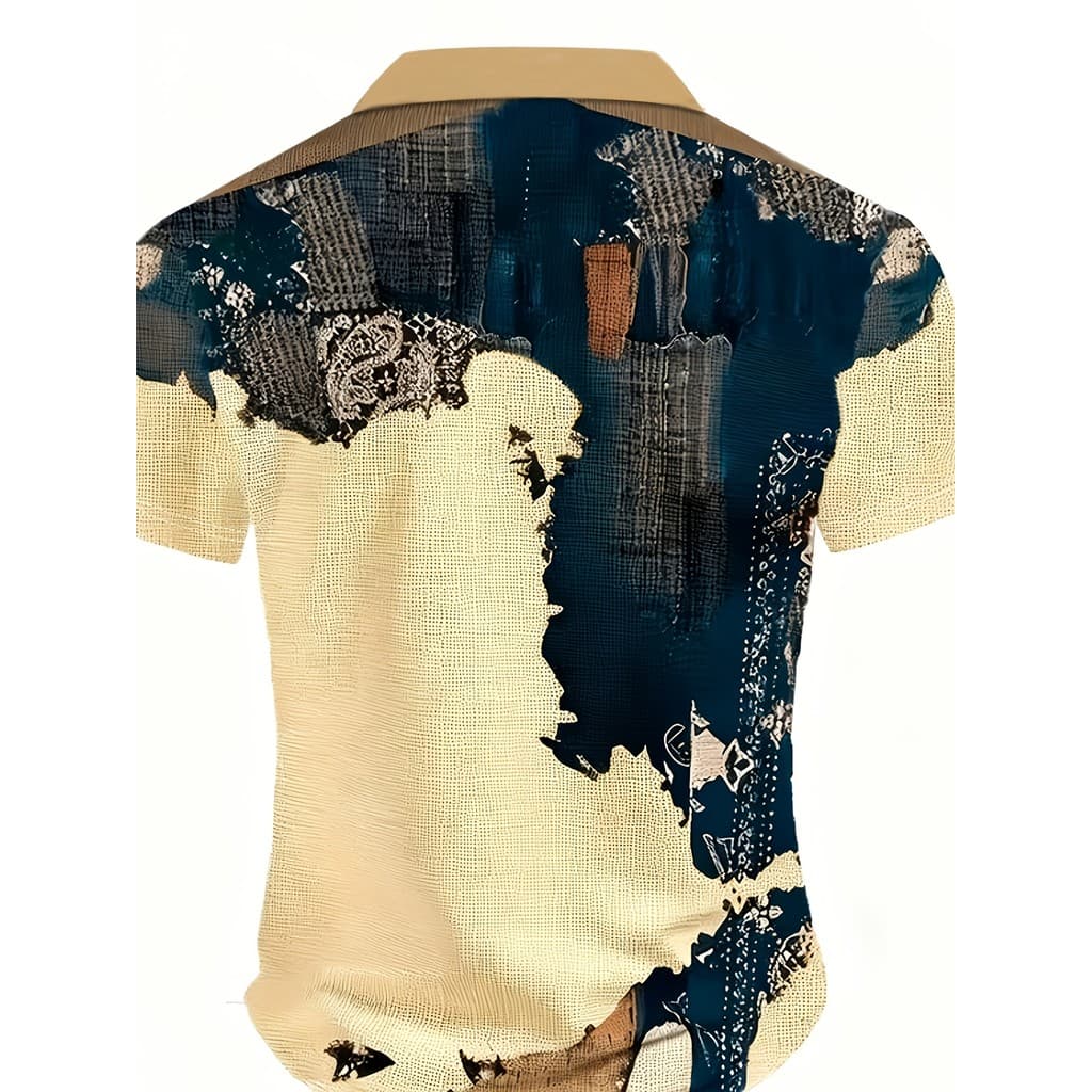 Camisas masculinas duráveis de manga curta para atividades ao ar livre Camisas POLO, blusas multifuncionais, camisas diá