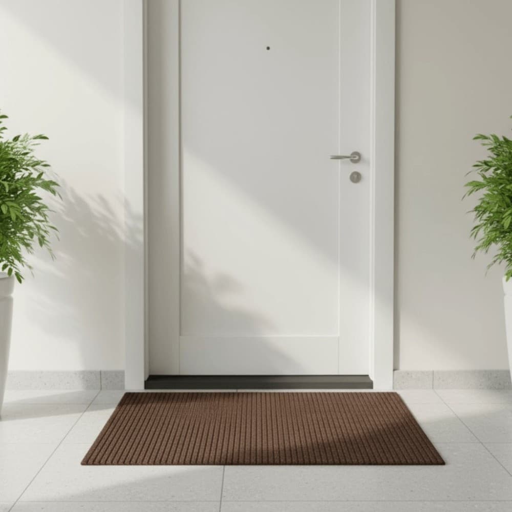 Capacho Alta Absorcao Marrom Rolo 1,22x15m Sintético Poliéster/PVC