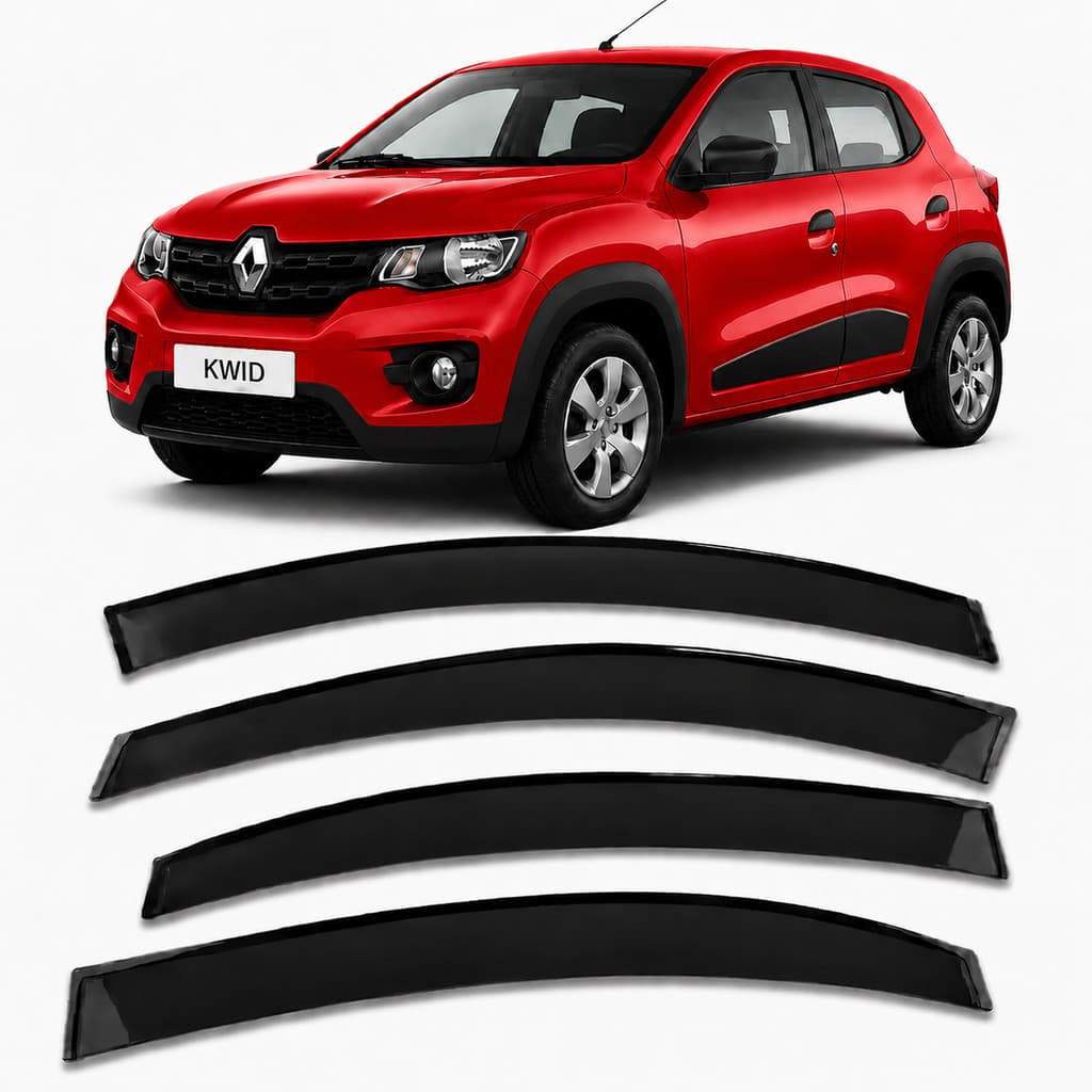 Defletor Calha de Chuva Kwid 2017 a 2026 Fumê 4 Portas Renault