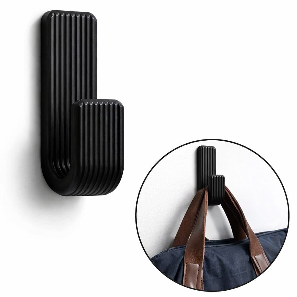 Kit 2 Gancho De Parede Multiuso Quadrada Porta Toalha Porta Toalha Parede Versátil Cabide Roupas Organizador Fita Dupla