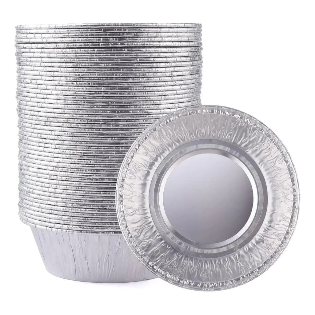 Kit 800 Formas de Alumínio Descartável Mini Empada 50ml Prática Forminhas para Forno Tortinhas