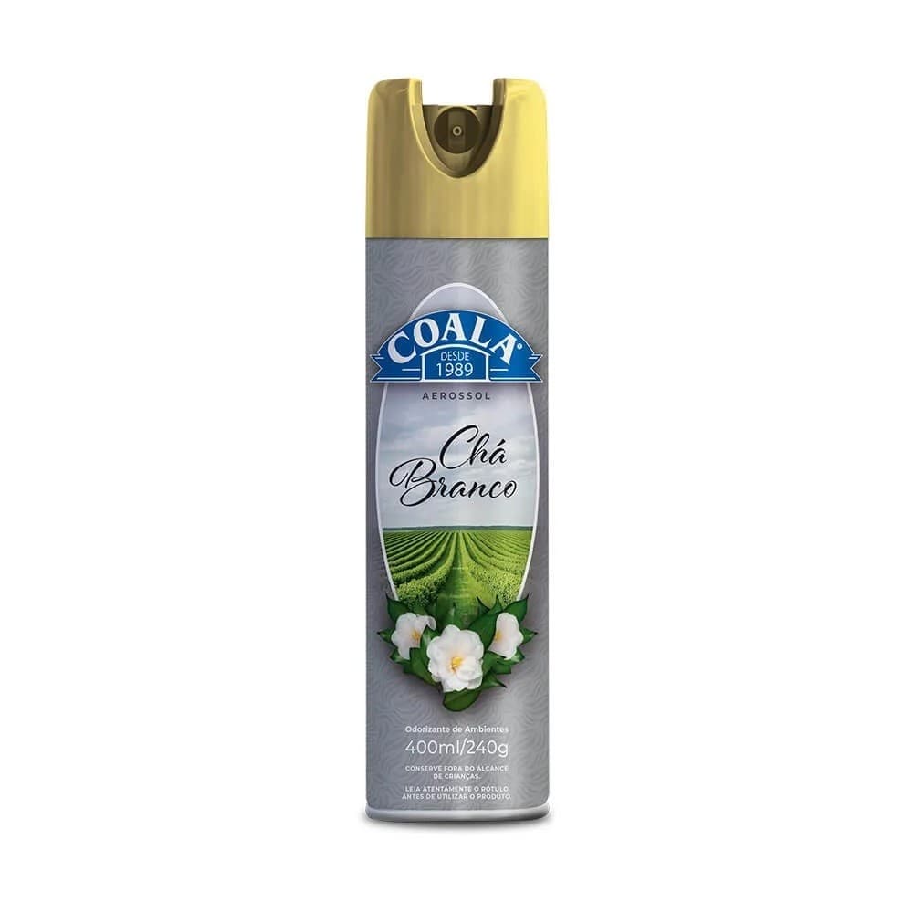 Odorizador de Ambiente Coala Chá Branco 400ml Spray Perfumado para Casa