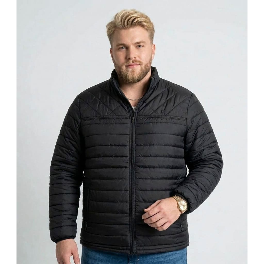 Jaqueta Masculina Plus Size Microfibra Diametro Preto