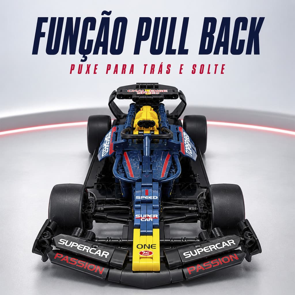 Brinquedo de Montar Blocos de Montar Carrinho de Brinquedo Carro de Corrida F1 575 Peças Escala 1:14