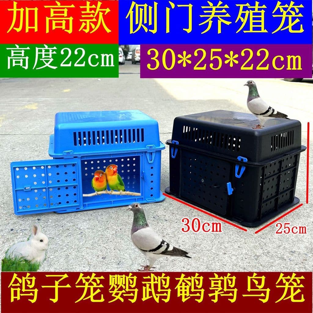 Gaiola de pombo aumentada montada porta lateral gaiola papagaio codorna gato gaiola coelho Hamster Pet criação gaiola