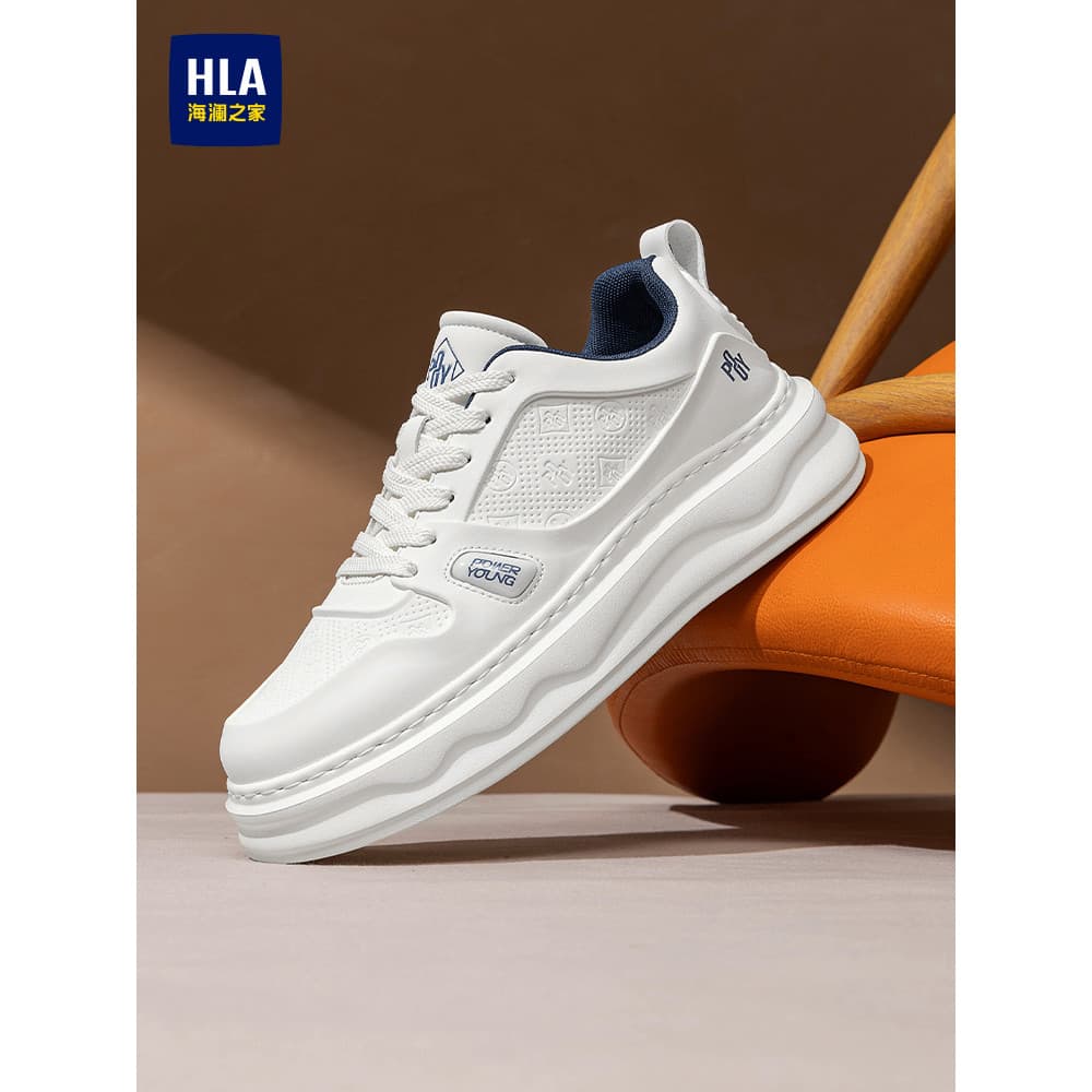 HLA/Hailan House sapatos masculinos verão novos sapatos casuais moda masculina de sola grossa resistente ao desgaste tên