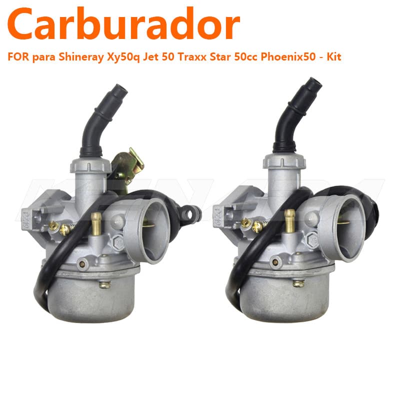 Carburador Completo Para Moto Shineray Jet 50 Xy50q Traxx Star Phoenix 50cc Kit Reposição