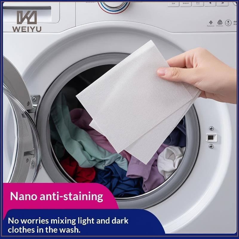 WEIYU Folhas Coletoras De Cores Para Lavanderia , Fácil De Usar , Absorvedor Anti-Tingimento 30/50/100 Peças Iniciante ,