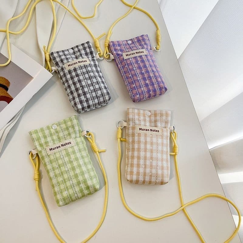 Bolsa para celular feminina, bolsa pequena leve, transversal, um ombro, fresca, fofa, desenho animado, bolsa para celula