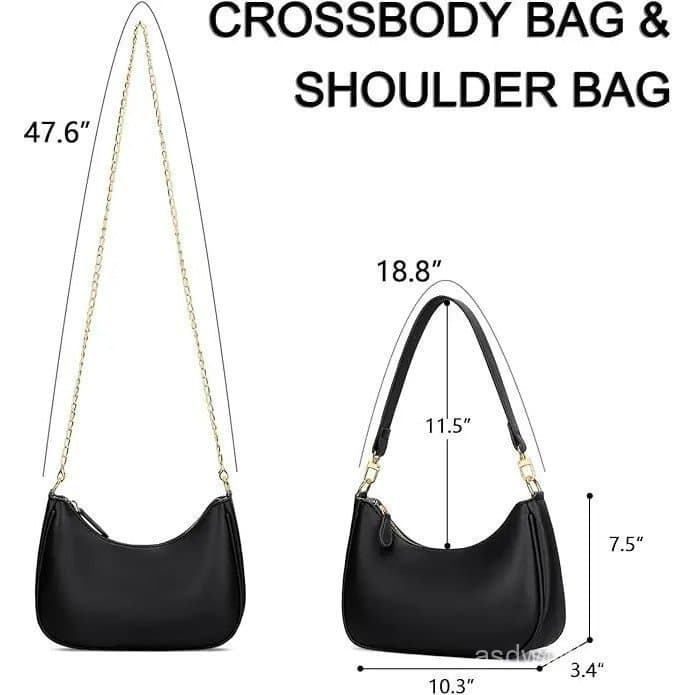 Bolsa de Ombro KKXIU para Mulheres, Bolsas Hobo Fofas e Bolsas de Mão em PU, Clutch Retrô, Bolsa de Axila PT0J SSGL