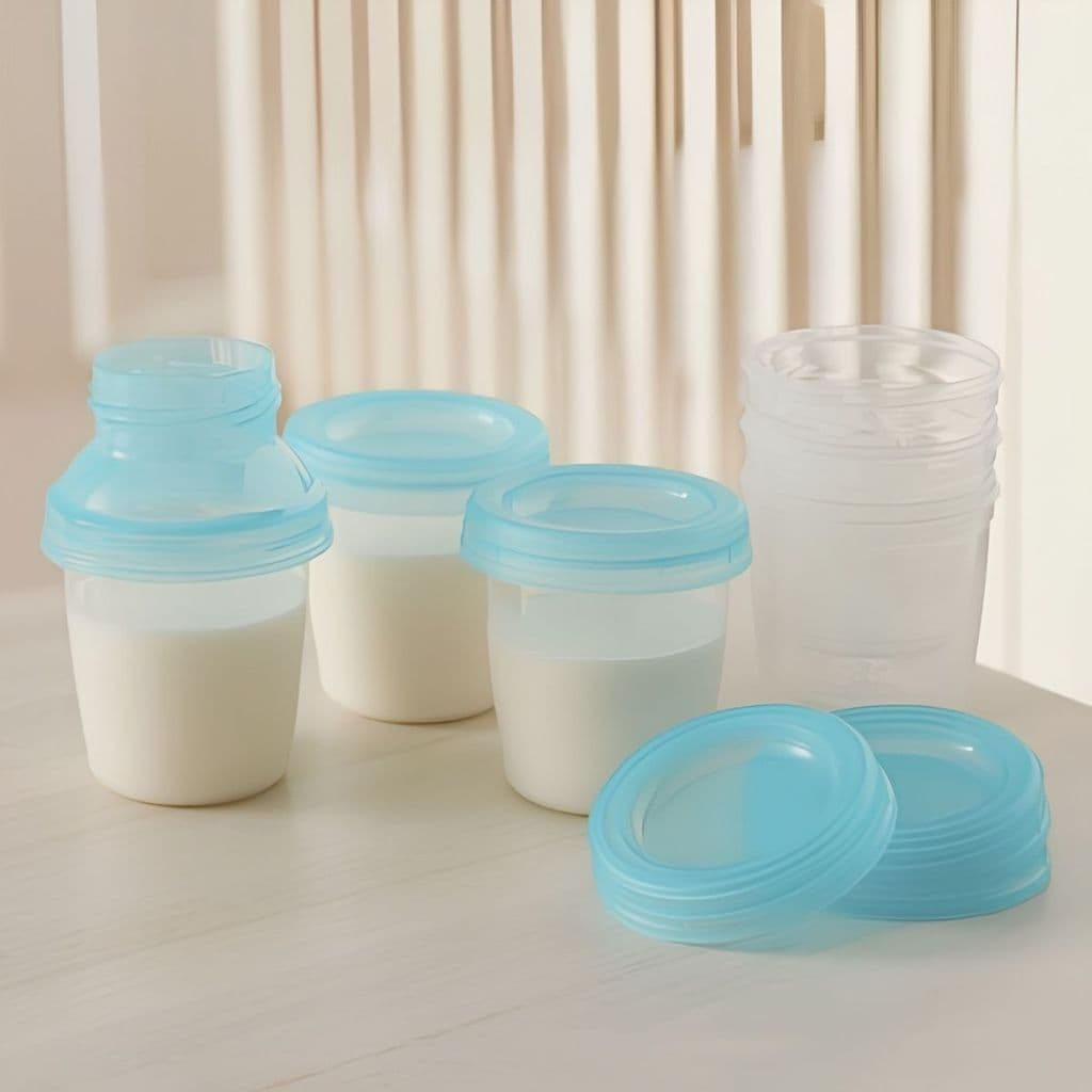 Kit 6 Potes Para Armazenar Leite Materno Da Buba Bebe 180ml